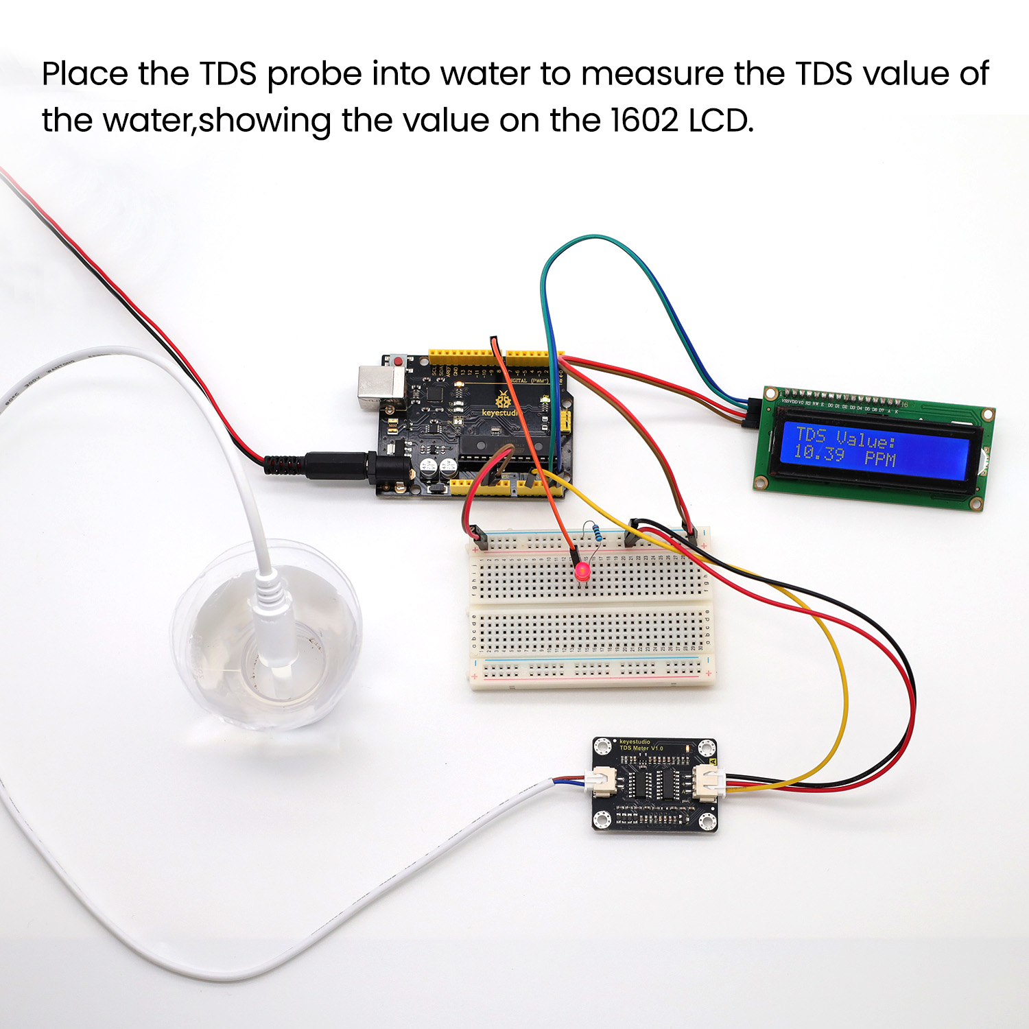 Счетчик воды keyestudio TDS, п – обзор и цена Hydration Sensor Skin